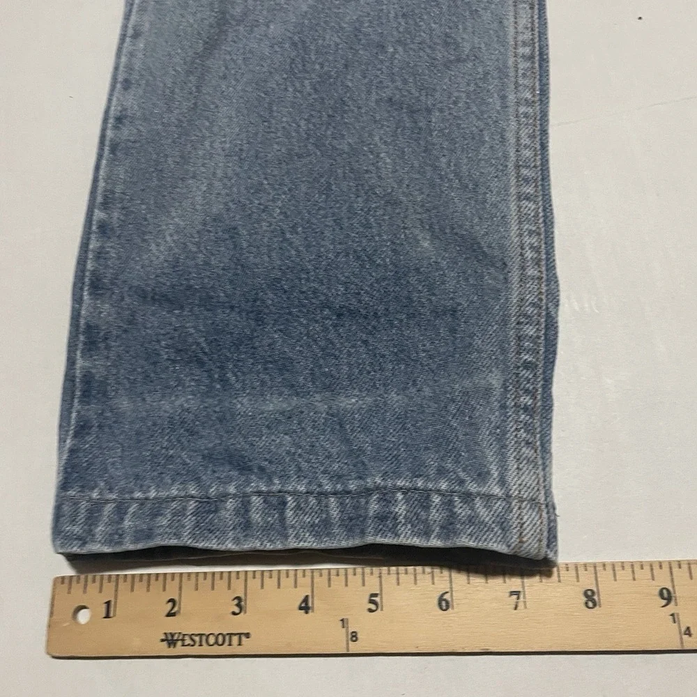 Vintage Mens Levi's 505 Light Wash Straight Leg Jeans Sz 32 X 29 Mexico Distress